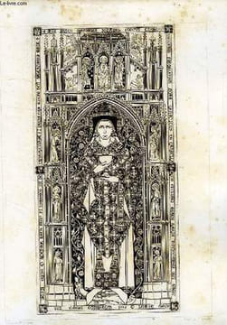 DALLE TUMULAIRE D'UN CHANOINE, AUTREFOIS DANS L'EGLISE DE Ste-GENEVIEVE. GAILHABAUD Jules