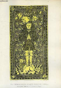 DALLE TUMULAIRE DU CHEVALIER MARTIN, SEIGNEUR DE LA CHAPELLE, DANS L'EGLISE-CATHEDRALE DE St-SAUVEUR A BRUGES