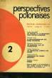 PERSPECTIVES POLONAISES, 9e ANNEE, N° 2, FEV. 1966. COLLECTIF