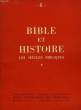 EVANGILE, NOUVELLE SERIE, N° 8, 4e TRIM. 1952, BIBLE ET HISTOIRE, I, LES SIECLES BIBLIQUES. COLLECTIF