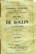 OEUVRES COMPLETES, TOMES I & II, HISTOIRE ROMAINE. ROLLIN, Par E. BERES