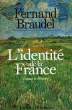 L'IDENTITE DE LA FRANCE, ESPACE ET HISTOIRE. BRAUDEL FERNAND
