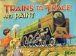 TRAINS TO TRACE AND PAINT. COLLECTIF