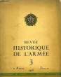 REVUE HISTORIQUE DE L'ARMEE, N° 3, 2e ANNEE, JUILLET-SEPT. 1946. COLLECTIF