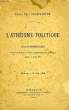 L'ATHEISME POLITIQUE. DELAPLANCHE ABBE RENE