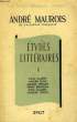 ETUDES LITTERAIRES, TOME I. MAUROIS ANDRE