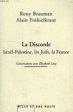 LA DISCORDE, ISRAEL-PALESTINE, LES JUIFS, LA FRANCE. BRAUMAN RONY, FINKIELKRAUT ALAIN