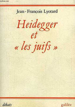 HEIDEGGER ET 'LES JUIFS'. LYOTARD JEAN-FRANCOIS
