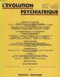 L'EVOLUTION PSYCHIATRIQUE, TOME XLI, FASC. IV, OCT.-DEC. 1976. COLLECTIF