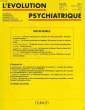 L'EVOLUTION PSYCHIATRIQUE, TOME 58, FASC. 2, AVRIL-JUIN 1993. COLLECTIF