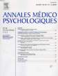 ANNALES MEDICO PSYCHOLOGIQUES, VOL. 165, N° 6, AOUT 2007. COLLECTIF