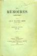 MES MEMOIRES (1826-1848), 2 TOMES. ALTON SHEE Cte D'