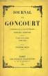 JOURNAL DES GONCOURT, MEMOIRES DE LA VIE LITTERAIRE, 2e SERIE, 2e VOLUME, TOME V, 1872-1877. GONCOURT EDMOND & JULES