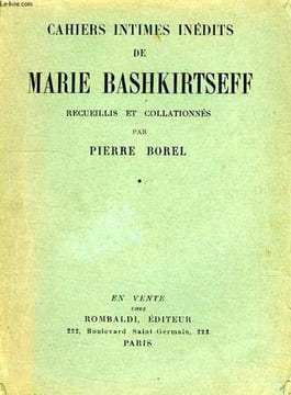 CAHIERS INTIMES INEDITS DE MARIE BASHKIRTSEFF, 4 TOMES. BASHKIRTSEFF MARIE