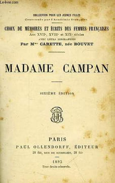MADAME CAMPAN. CARETTE Mme (NEE BOUVET)