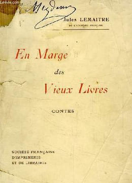 EN MARGE DES VIEUX LIVRES, CONTES. LEMAITRE JULES