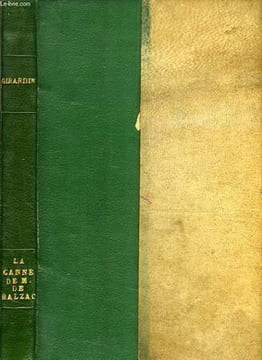 LA CANNE DE M. DE BALZAC. GIRARDIN Mme EMILE DE