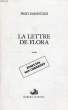 LA LETTRE DE FLORA. PARONUZZI FRED