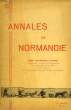 ANNALES DE NORMANDIE, 15e ANNEE, N° 3, OCT. 1965, ETUDES D'ARCHEOLOGIE NORMANDE. COLLECTIF