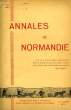 ANNALES DE NORMANDIE, 17e ANNEE, N° 1, MARS 1967. COLLECTIF