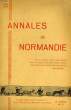 ANNALES DE NORMANDIE, 18e ANNEE, N° 3, OCT. 1968, BIBLIOGRAPHIE NORMANDE. NORTIER M.