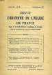 REVUE D'HISTOIRE DE L'EGLISE DE FRANCE, TOME LVII, N° 159, JUILLET-DEC. 1971. COLLECTIF