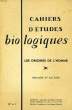 CAHIERS D'ETUDES BIOLOGIQUES, N° 6-7, 3e TRIMESTRE 1960, LES ORIGINES DE L'HOMME, BIOLOGIE ET CULTURE. COLLECTIF