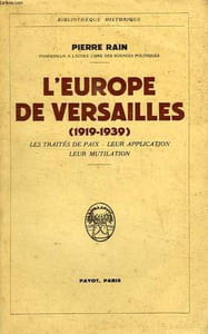 L'EUROPE DE VERSAILLES (1919-1939)
