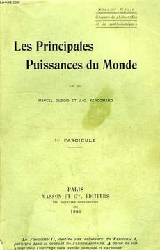 LES PRINCIPALES PUISSANCES DU MONDE, 1er FASCICULE. DUBOIS MARCEL, KERGOMARD J.-G.