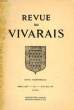 REVUE DU VIVARAIS, TOME LXXV, N° 2, 1971 (N° 626). COLLECTIF