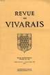 REVUE DU VIVARAIS, TOME XCII, N° 1, 1988 (N° 693). COLLECTIF
