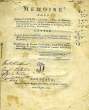 MEMOIRE POUR ETIENNE LALOUBIE (CAZADE), OFFICIER DE HUSSARDS, DEMANDEUR, CONTRE LE SIEUR LOUIS LALOUBIE, ANCIEN PREMIER SUBSTITUT DE M. LE PROCUREUR ...