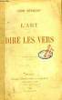 L'ART DE DIRE LES VERS. BREMONT LEON