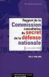 RAPPORT DE LA COMMISSION CONSULTATIVE DU SECRET DE LA DEFENSE NATIONALE. COLLECTIF