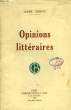 OPINIONS LITTERAIRES. THERIVE ANDRE