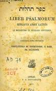 LIBER PSALMORUM HEBRAICUS ATQUE LATINUS. COLLECTIF