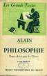 ALAIN PHILOSOPHE, TOME I. ALAIN, Par A. DREVET