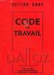 CODE DU TRAVAIL, 2001. COLLECTION
