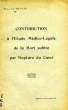 CONTRIBUTION A L'ETUDE MEDICO-LEGALE DE LA MORT SUBITE PAR RUPTURE DU COEUR. MEAWAD Dr SAAD