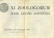 XI ZOOLOGORUM INTER GENTES CONVENTUS. COLLECTIF