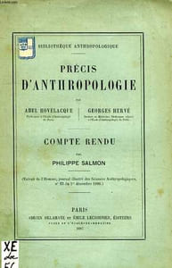 PRECIS D'ANTHROPOLOGIE, COMPTE RENDU