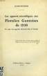 LES APPORTS SCIENTIFIQUES AUX FLORALIES GANTOISES DE 1938, CE QUE CES APPORTS DEVRONT A L'AVENIR. REYCHLER LUCIEN