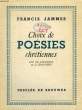 CHOIX DE POESIES CHRETIENNES. JAMMES FRANCIS