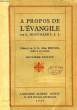 A PROPOS DE L'EVANGILE. HOORNAERT G., S. J.