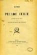 OEUVRES DE PIERRE CURIE. COLLECTIF