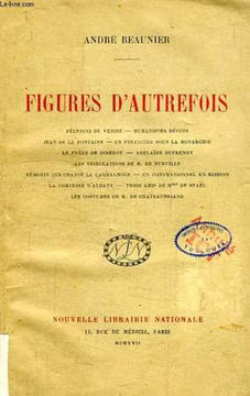 FIGURES D'AUREFOIS. BEAUNIER ANDRE