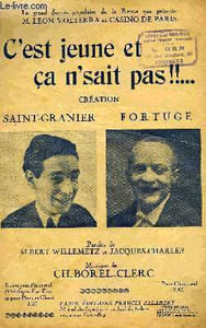 C'EST JEUNE ET CA N'SAIT PAS...