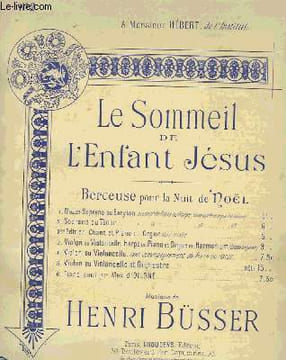 LE SOMMEIL DE L'ENFANT JESUS. BUSSER Henri