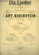 DIX LIEDER A UNE VOIX EN TROIS SUITES. RUBINSTEIN Antoine