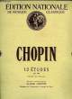 12 ETUDES. CHOPIN